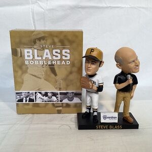 Pittsburgh Pirates Steve Blass 2019 dual Player Announcer Bobblehead